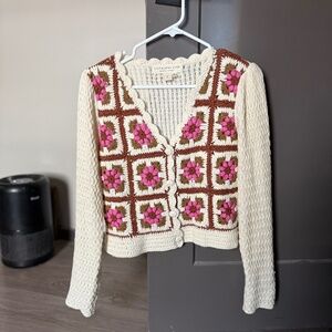 Saltwater Luxe Knit Crochet Sweater